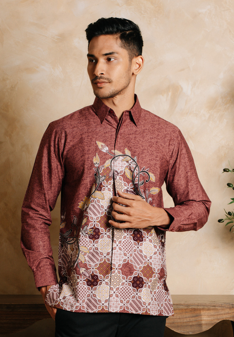 Hadinata Batik Kemeja Panjang Furing Superfine Dhines Dhinesha-3